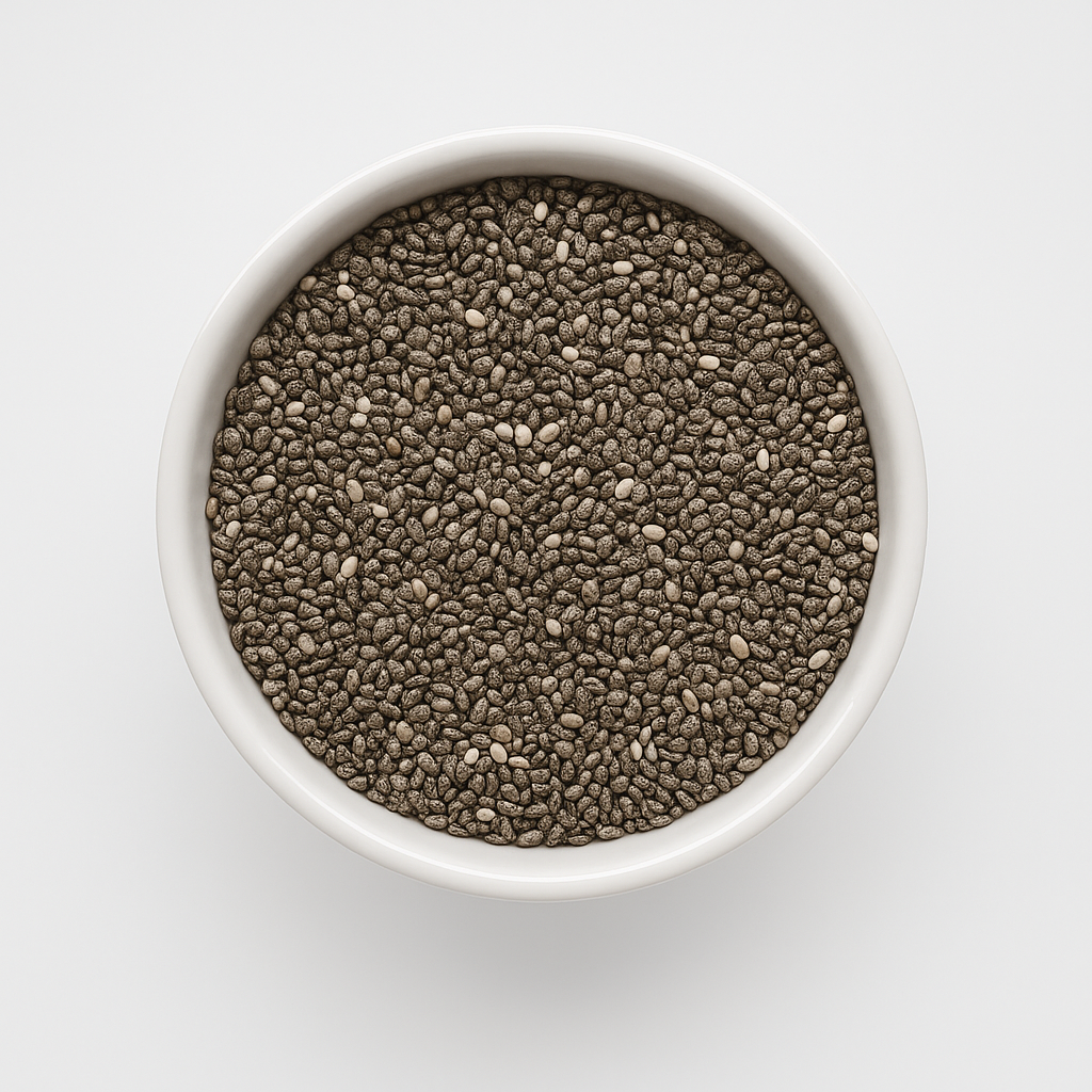 20250504_1342_Chia Seeds Bowl_remix_01jtde68zje2c9qte2ttz3r1te Σπόροι Τσία - Βιολογικοί - Image 1